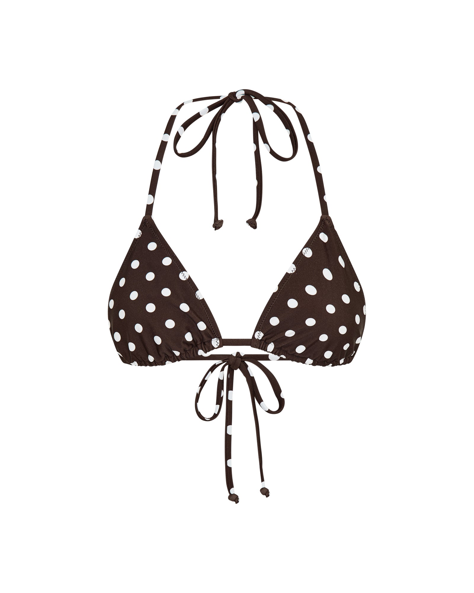 Rio Top Chocolate Polka – Vacay Swimwear USA