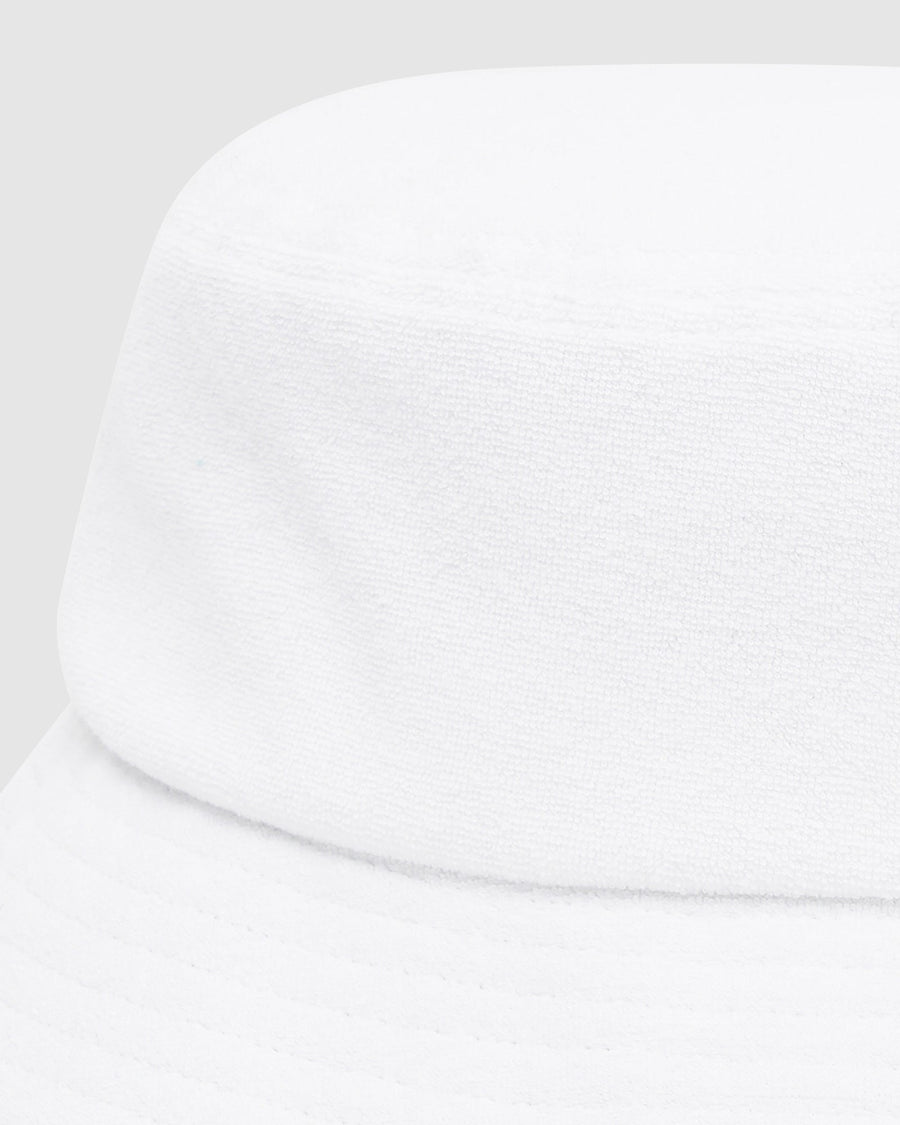 Terry Bucket Hat White