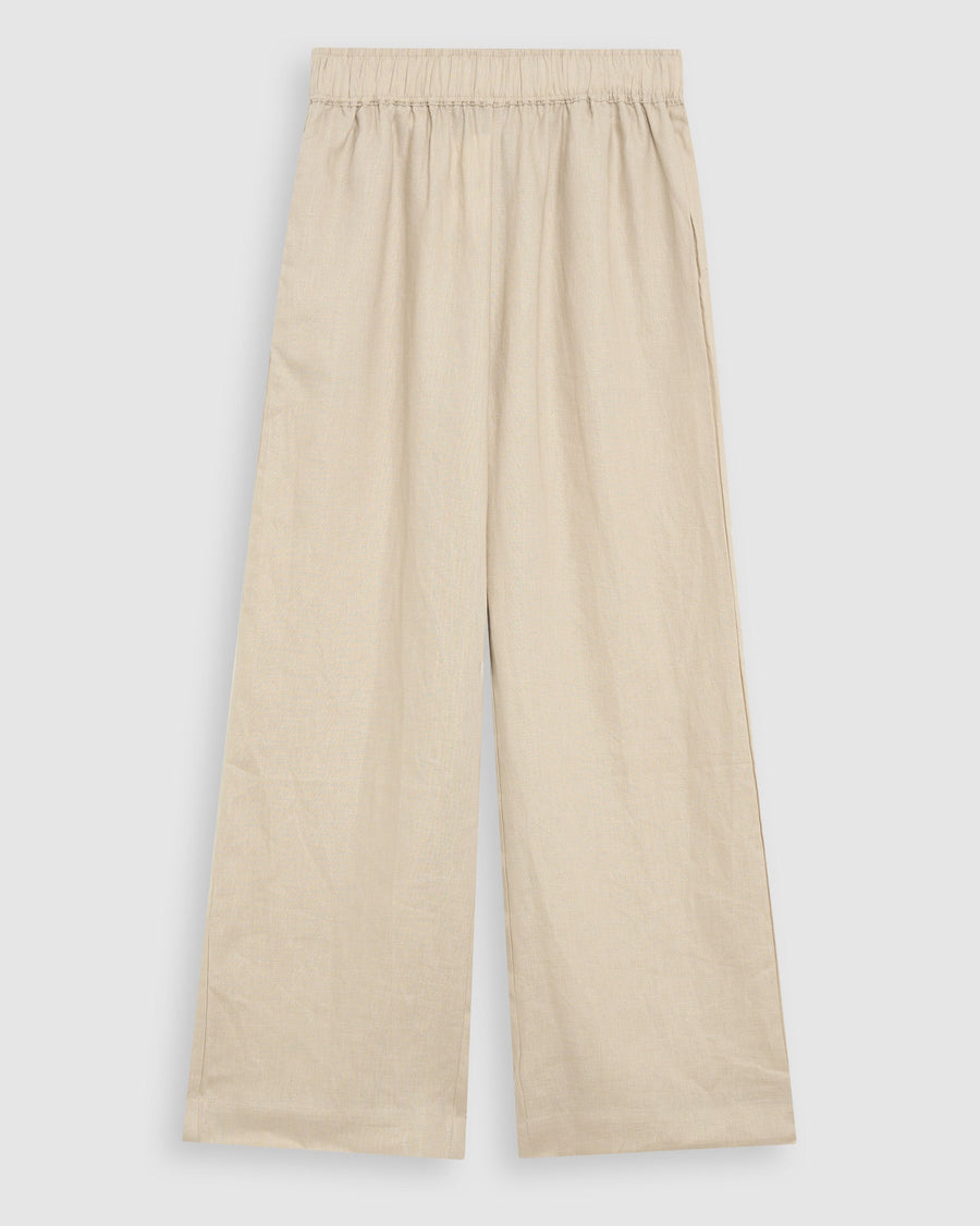 Pantalon en lin sable 