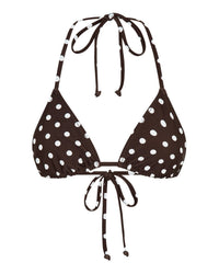 Rio Top Chocolate Polka – Vacay Swimwear USA