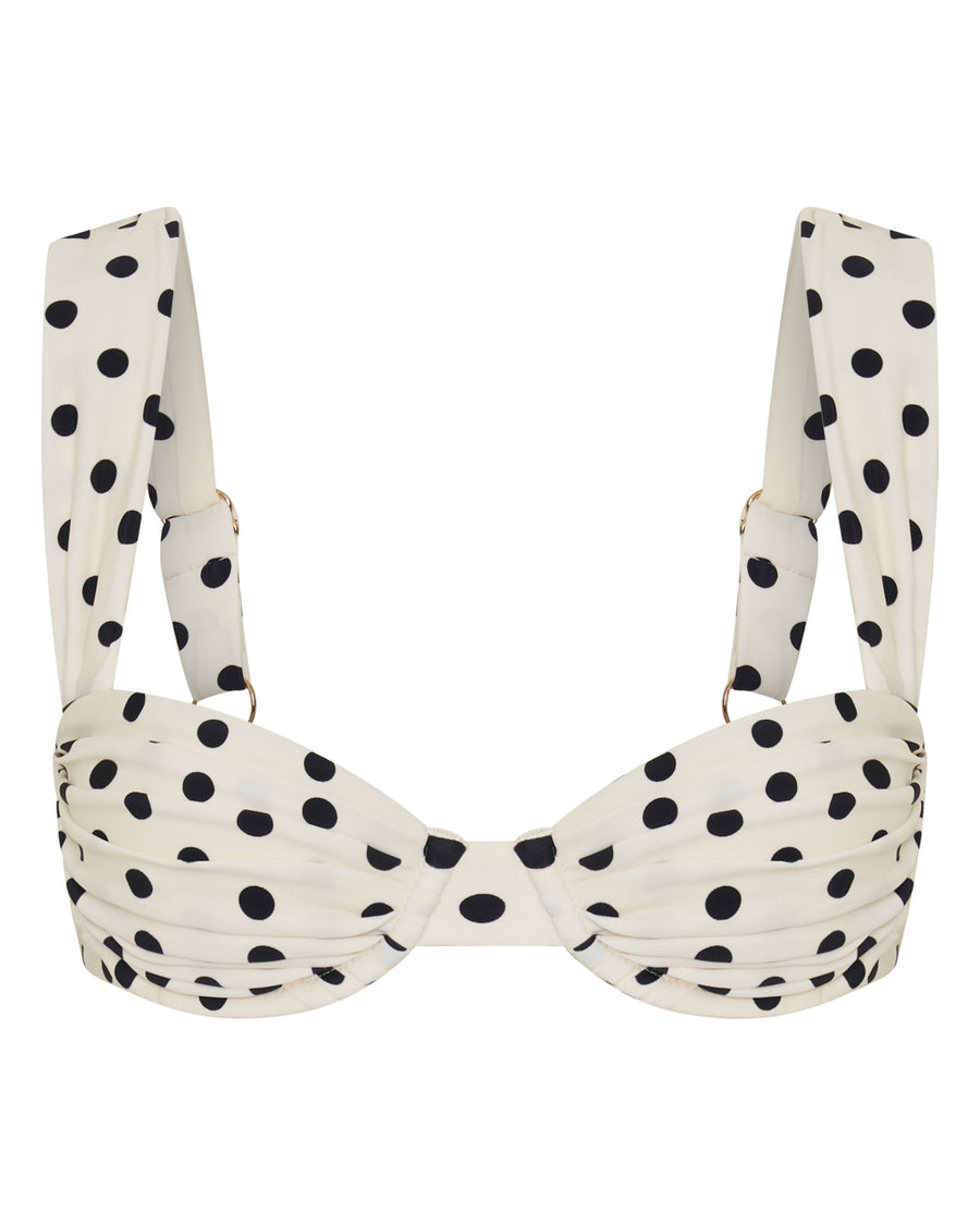 Rhodes Top Ivory Polka