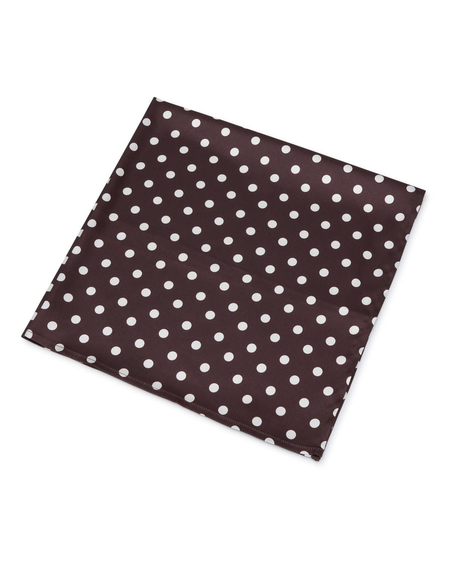Havana Head Scarf Chocolate Polka