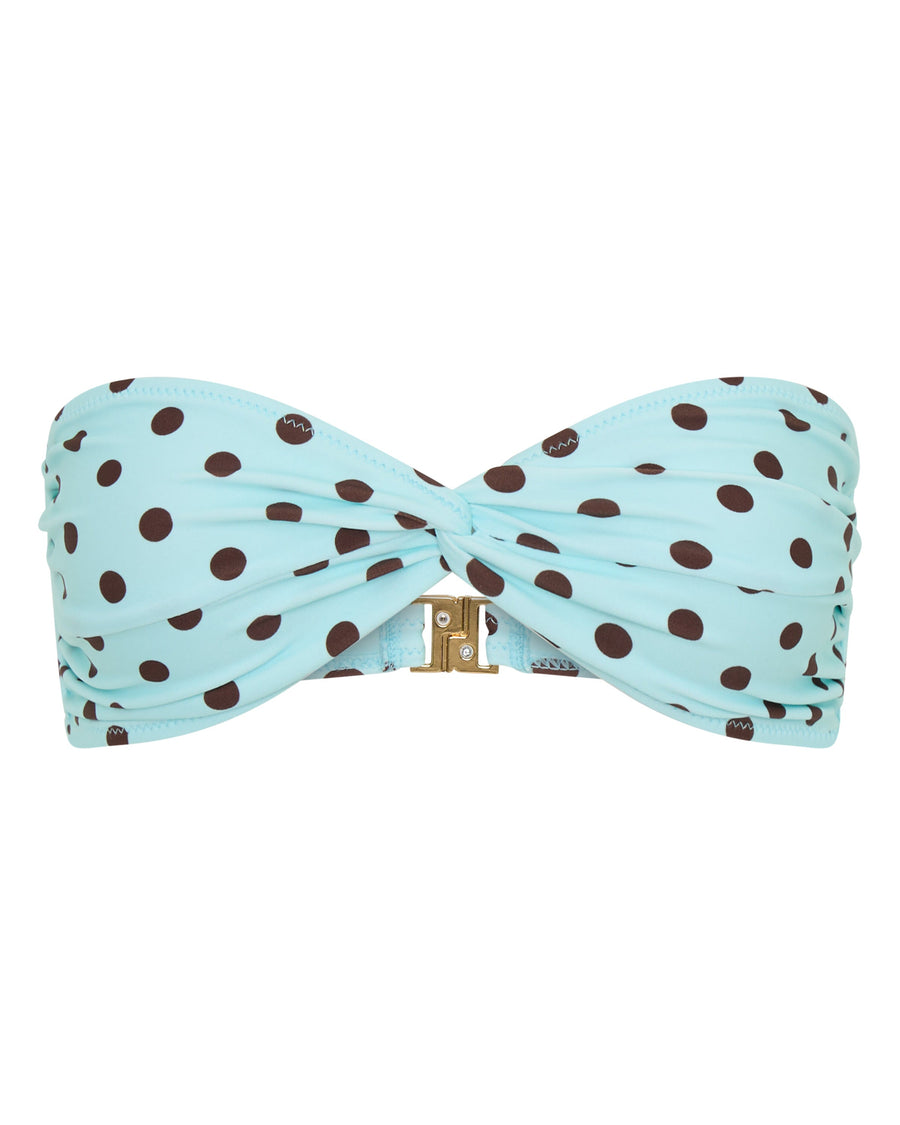 Positano Top Blue Polka