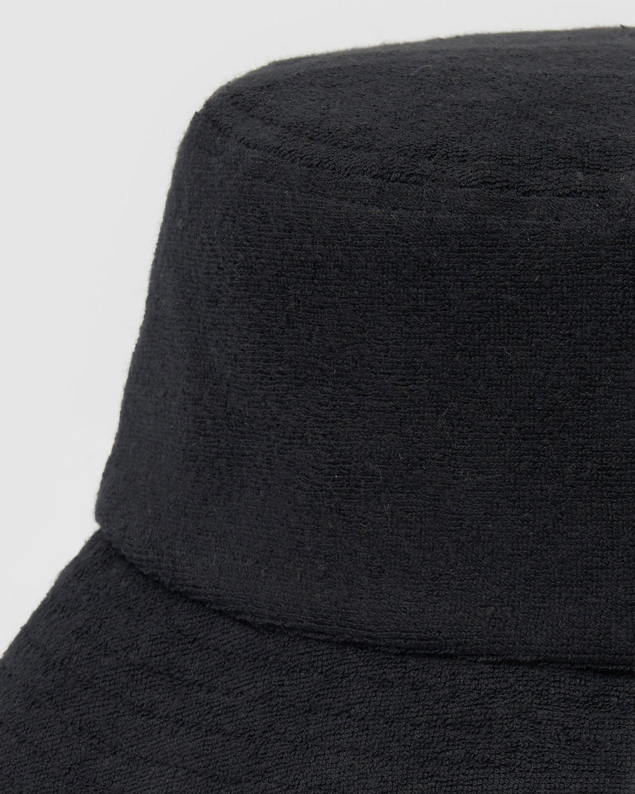 Terry Bucket Hat Black