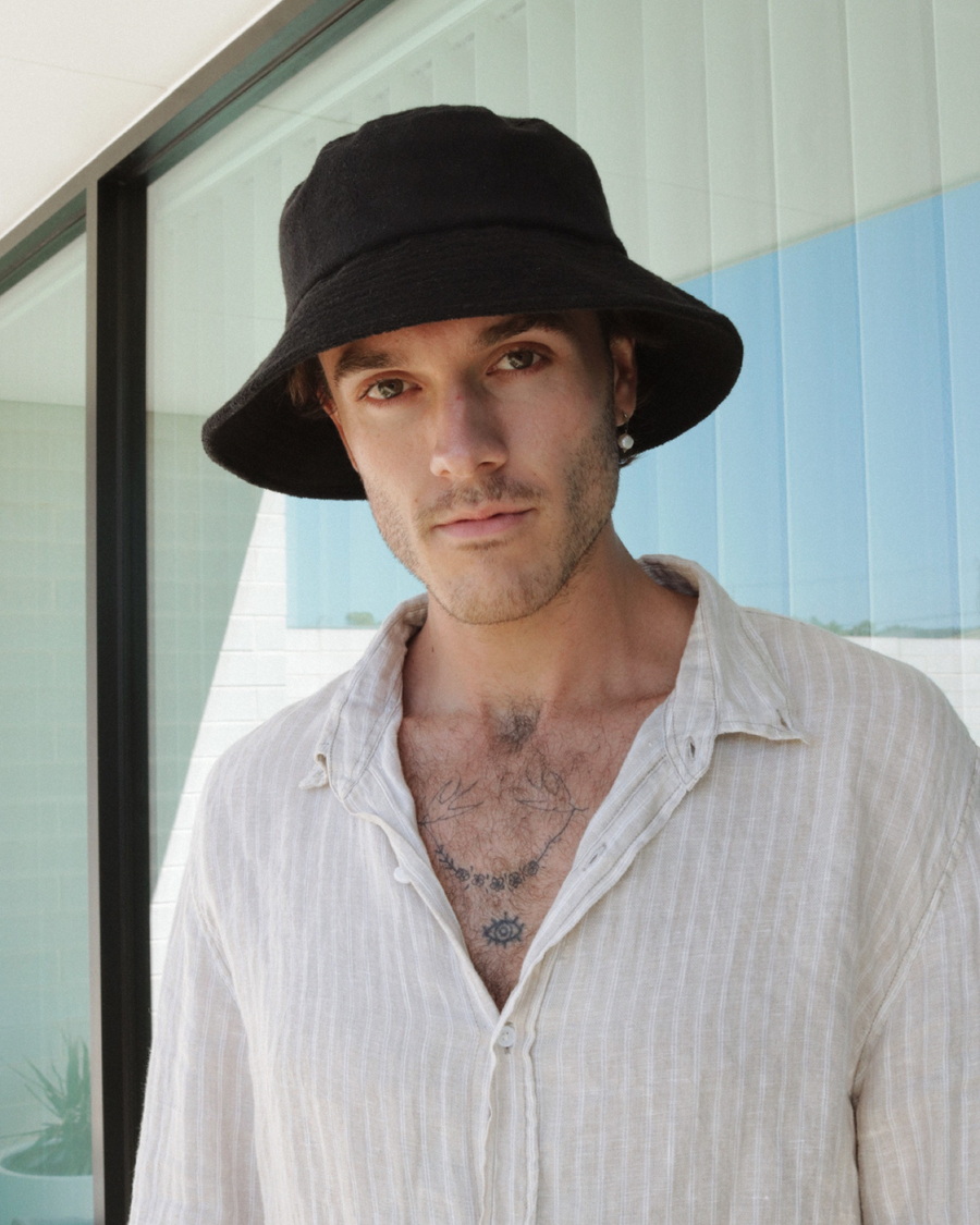Chapeau Bob Terry Noir