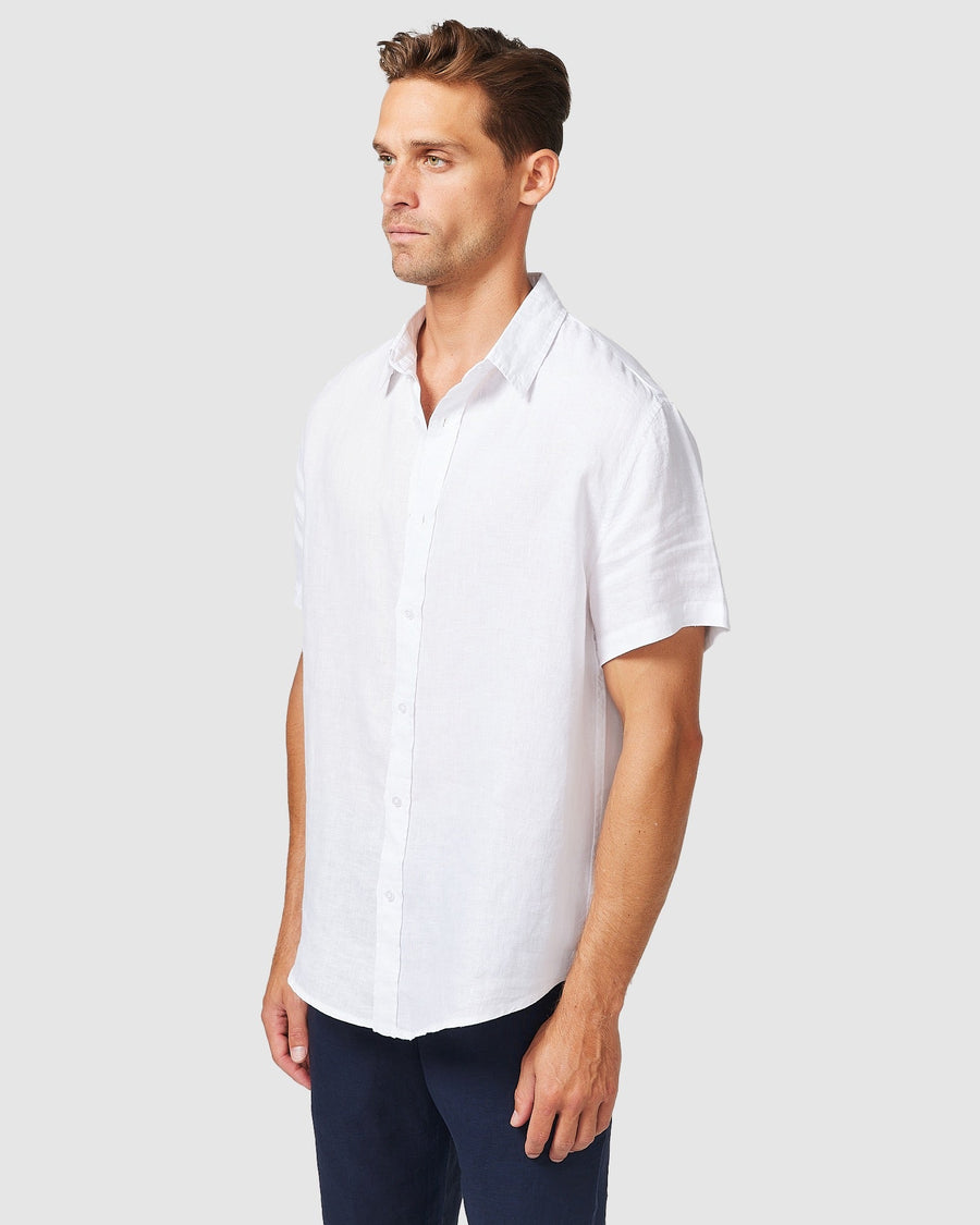 S/S Linen Shirt White