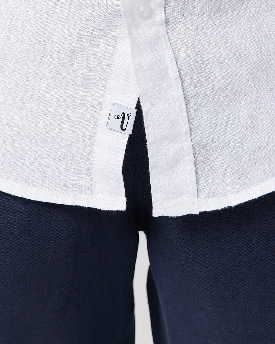 Chemise en lin blanche S/S 