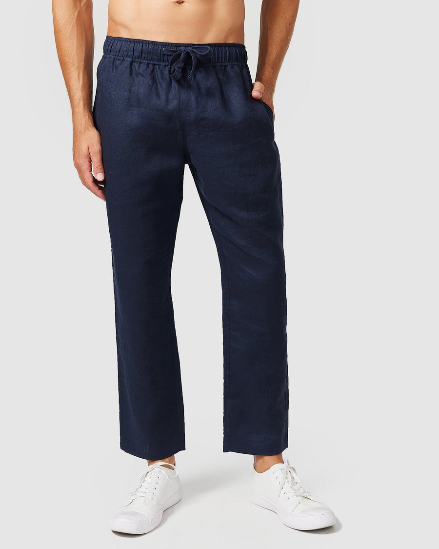 Linen Pants Navy