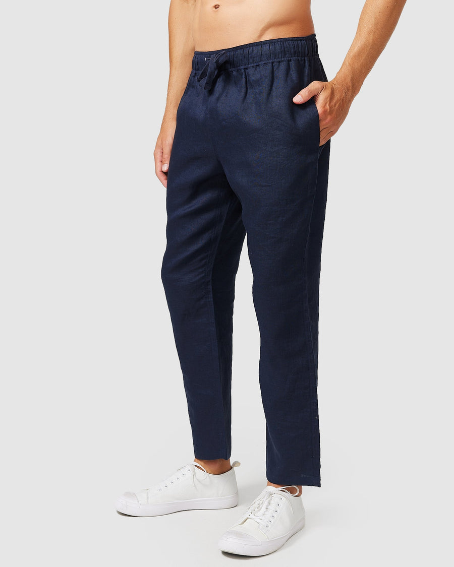 Linen Pants Navy