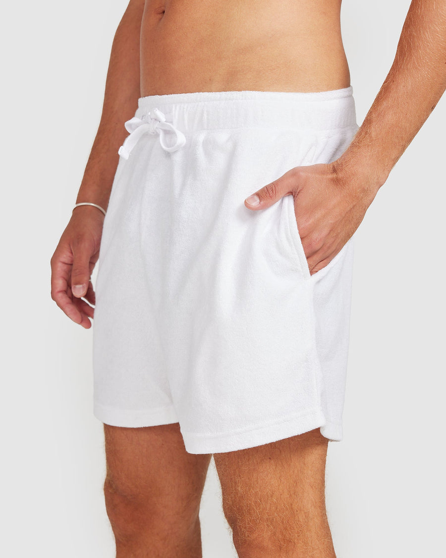 Terry Shorts White