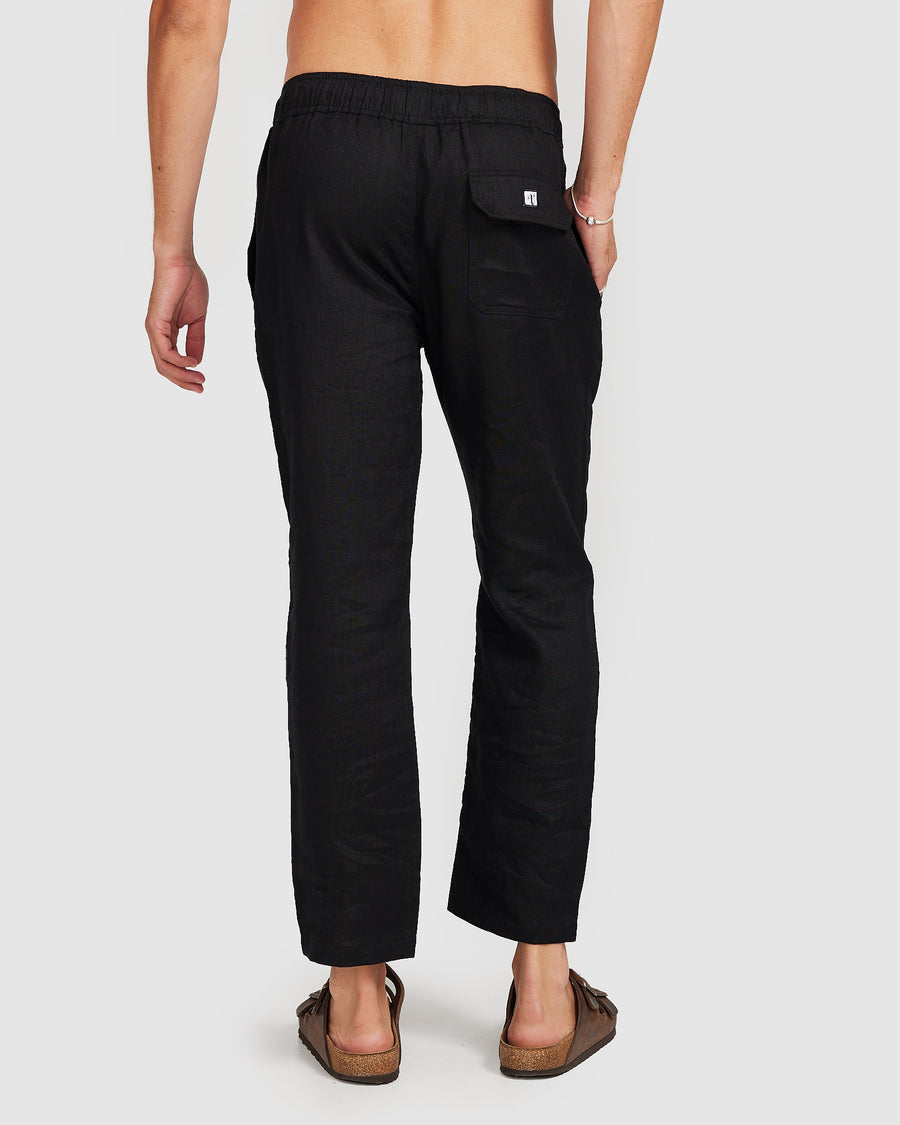 Linen Pants Black