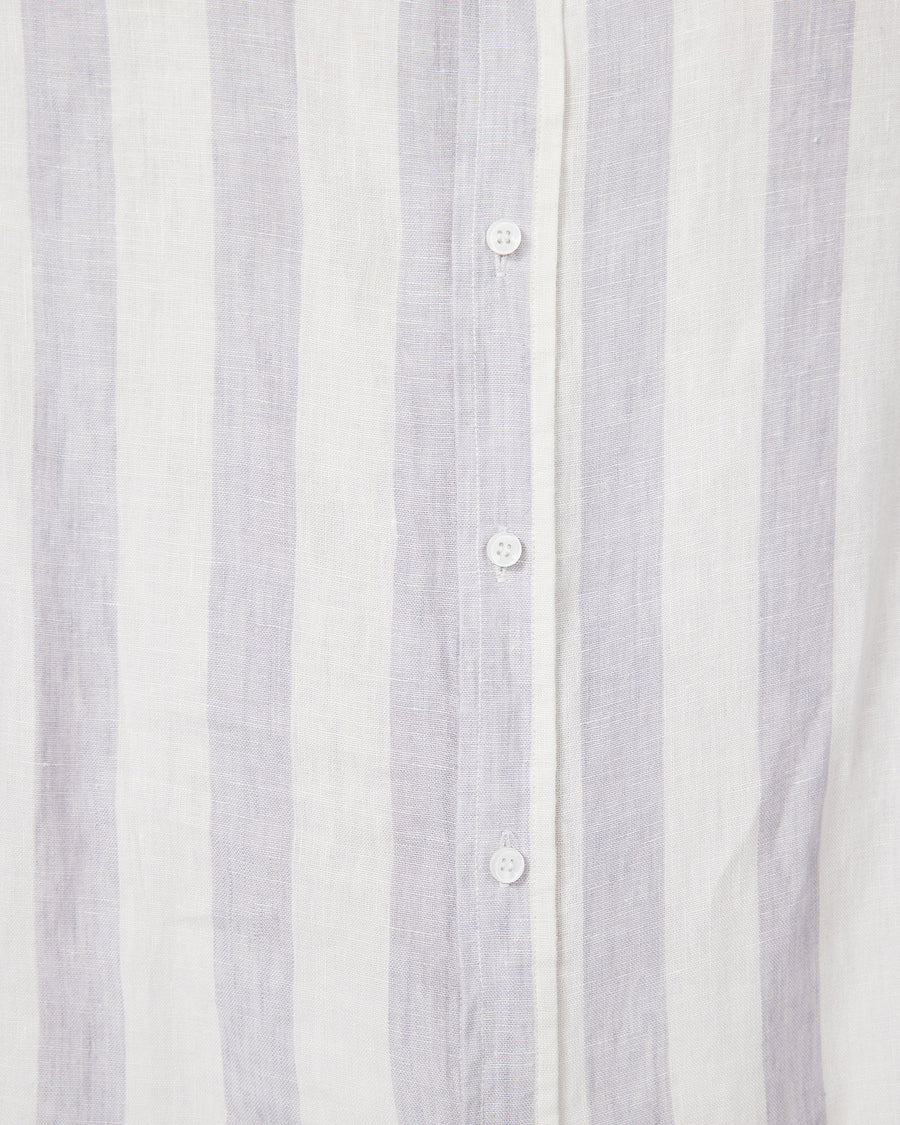 Linen Shirt Grey Stripe