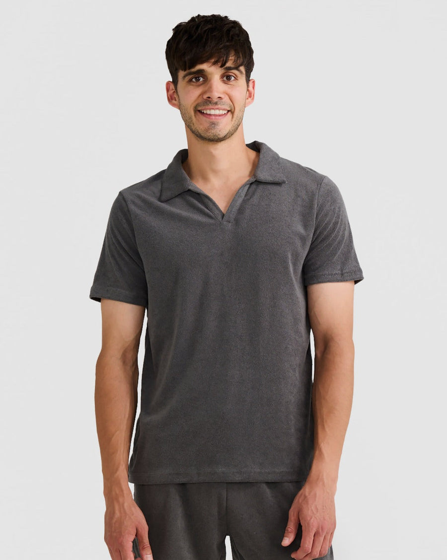 Terry Polo Charcoal