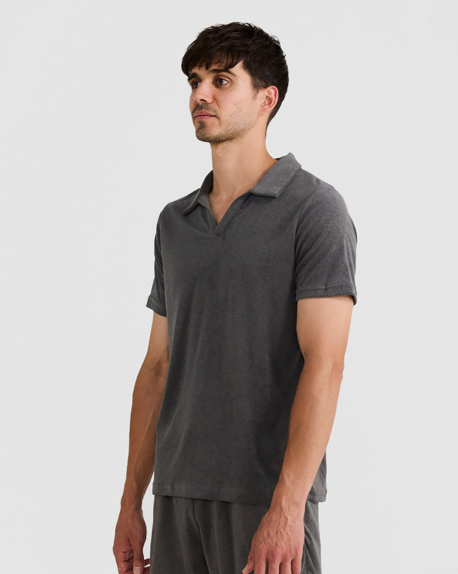 Terry Polo Charcoal
