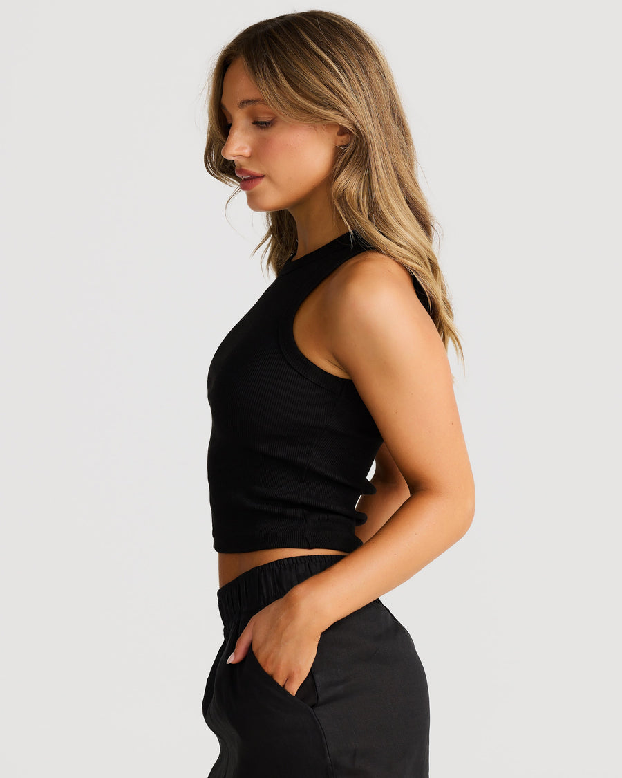 Rib Tank Black