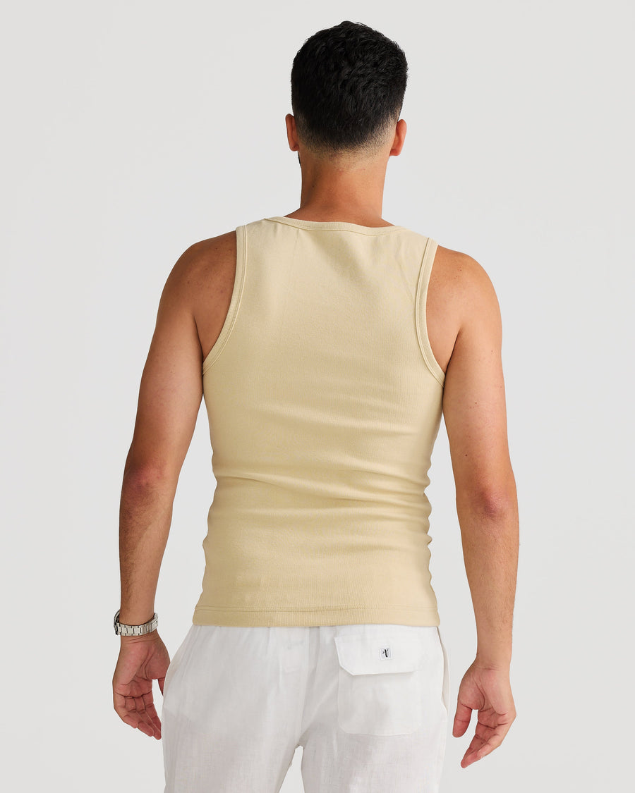 Rib Singlet Sand