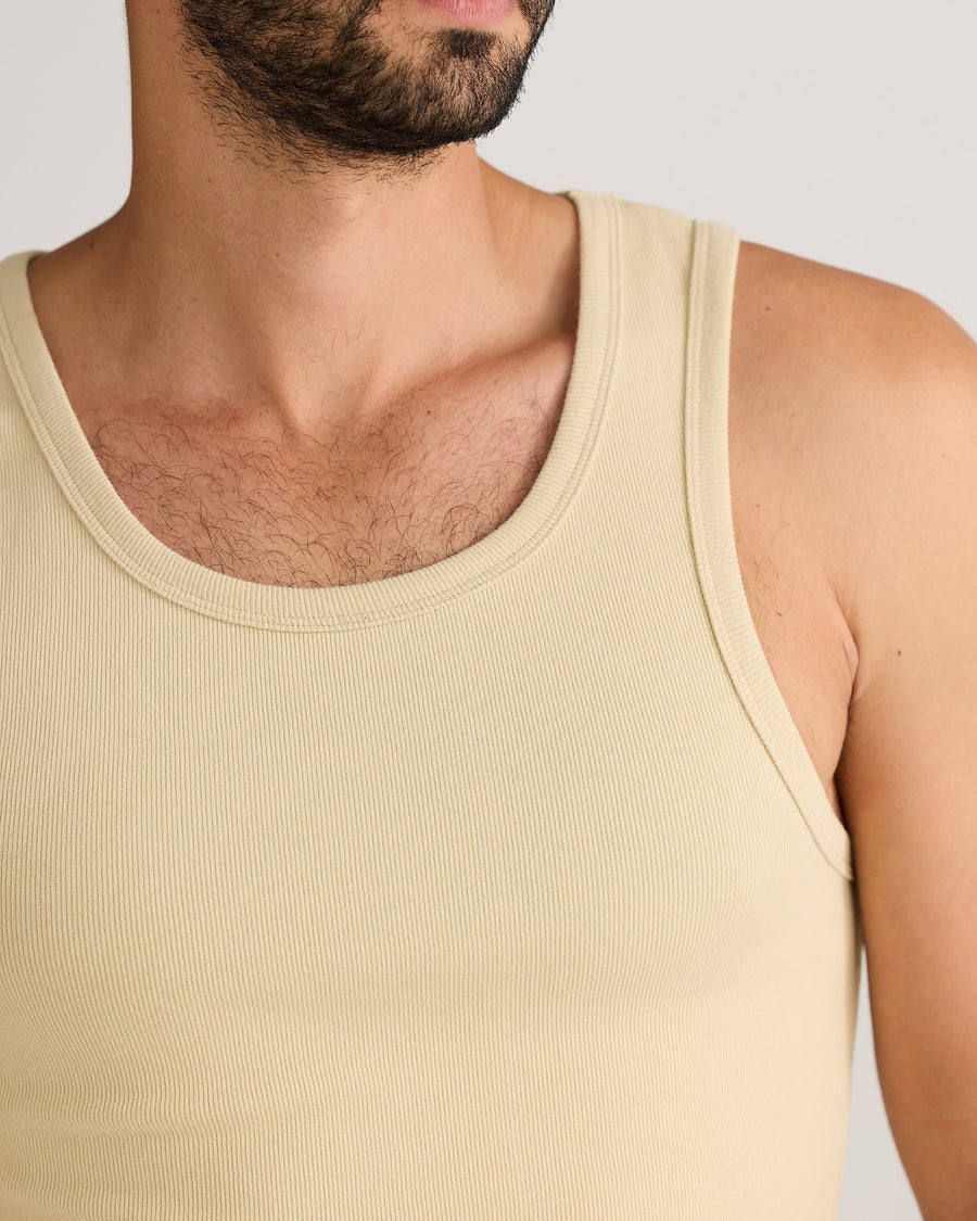 Rib Singlet Sand