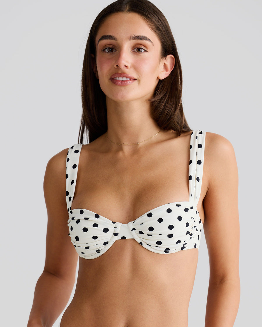 Rhodes Top Ivory Polka