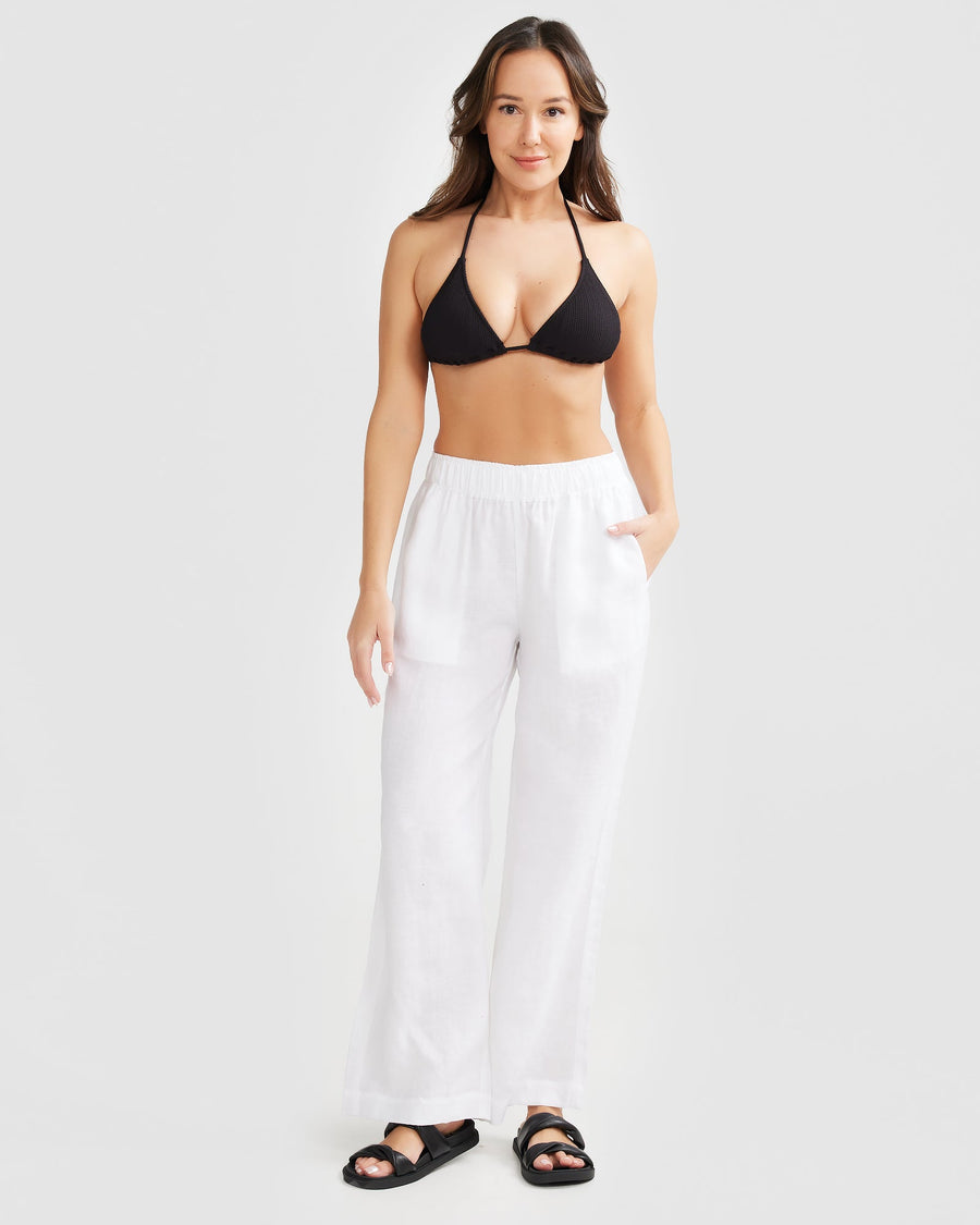 White Linen Pants