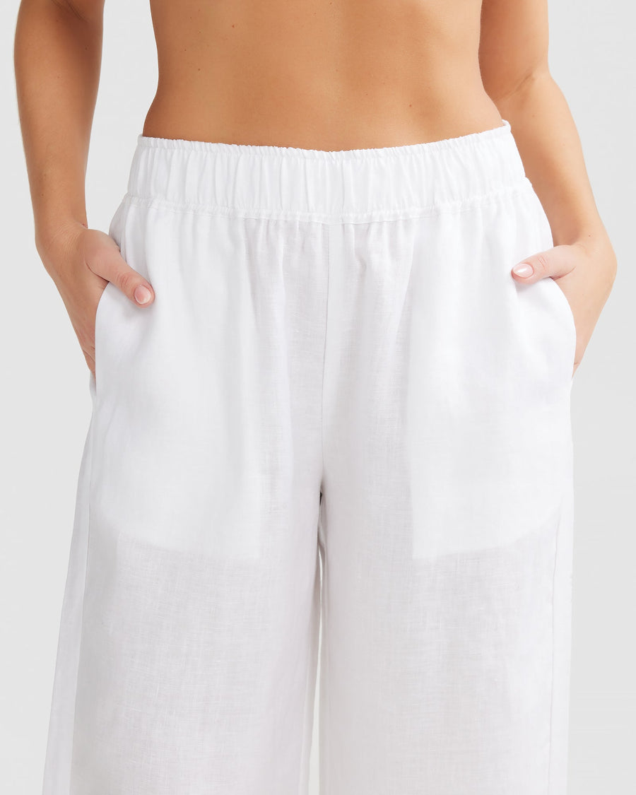 White Linen Pants