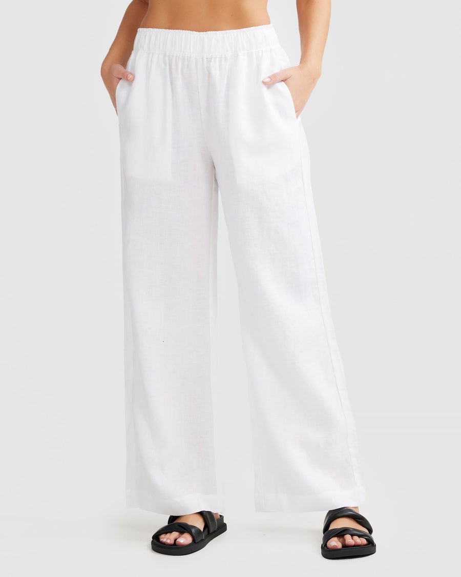 White Linen Pants