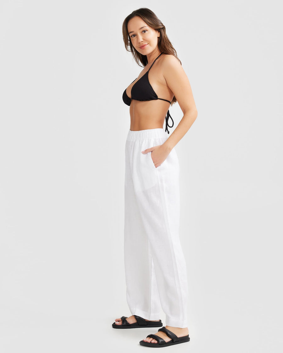 White Linen Pants