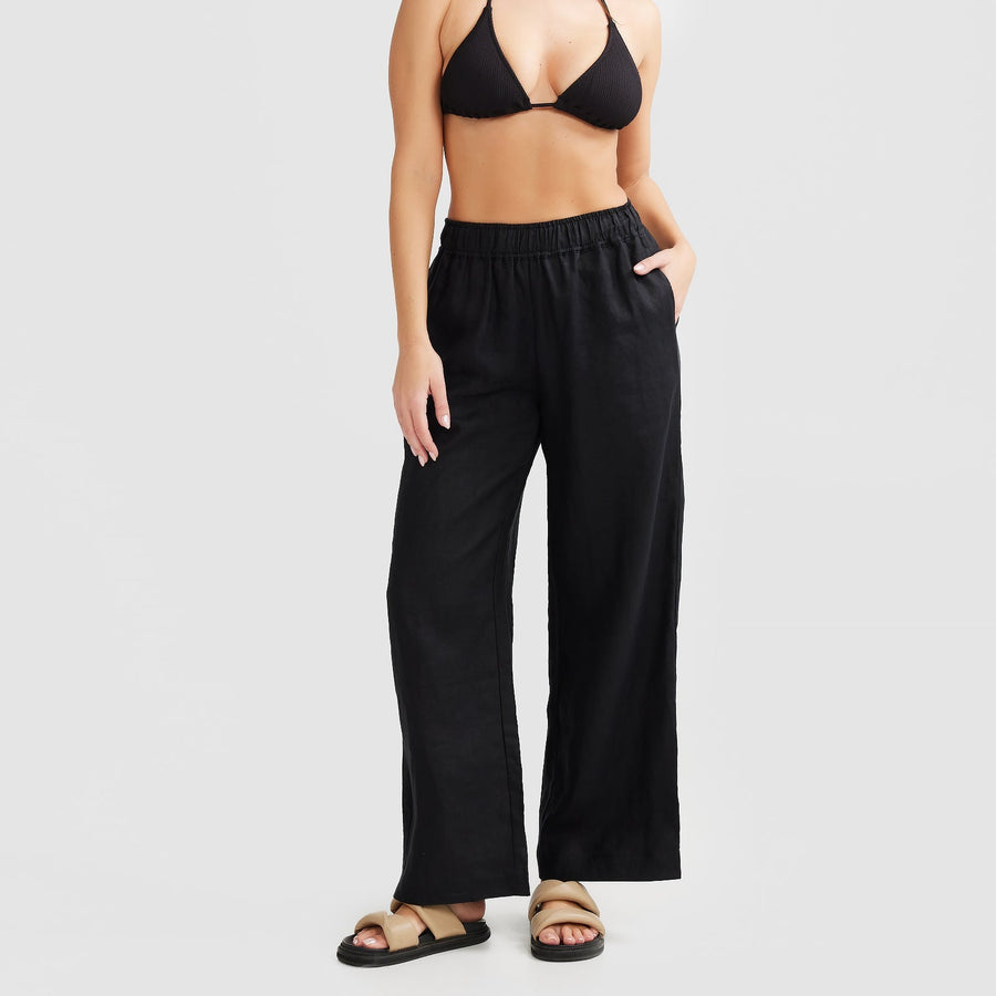 Black Linen Pants