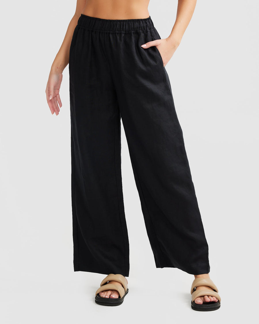 Black Linen Pants