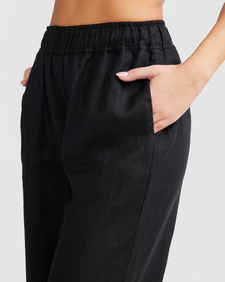 Black Linen Pants