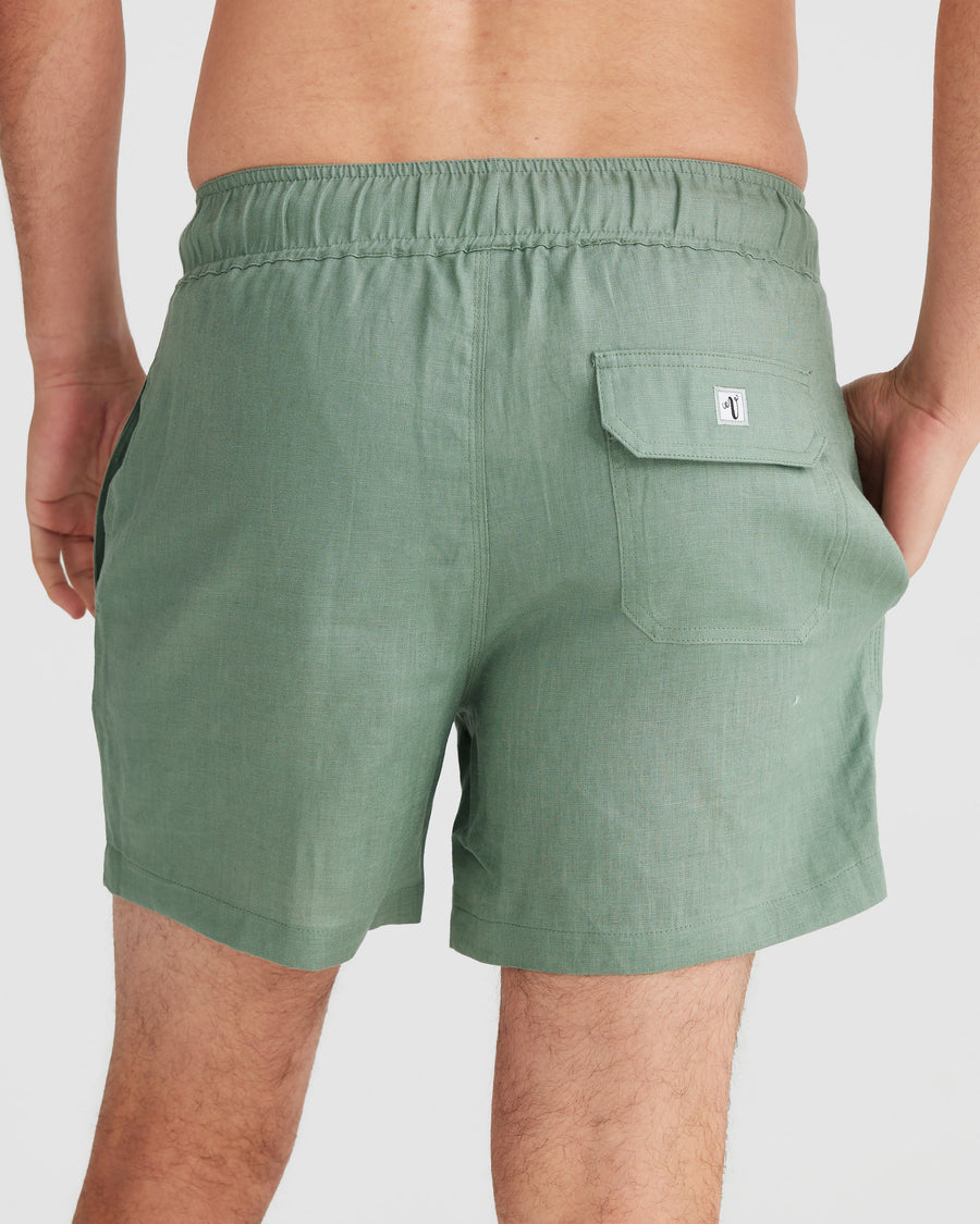 Linen Shorts Khaki