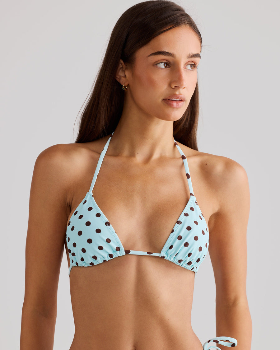 Rio Top Blue Polka