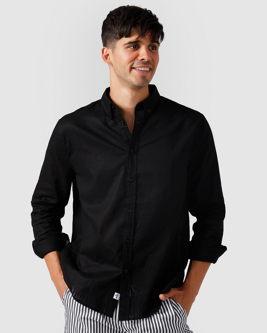 Linen Shirt Black